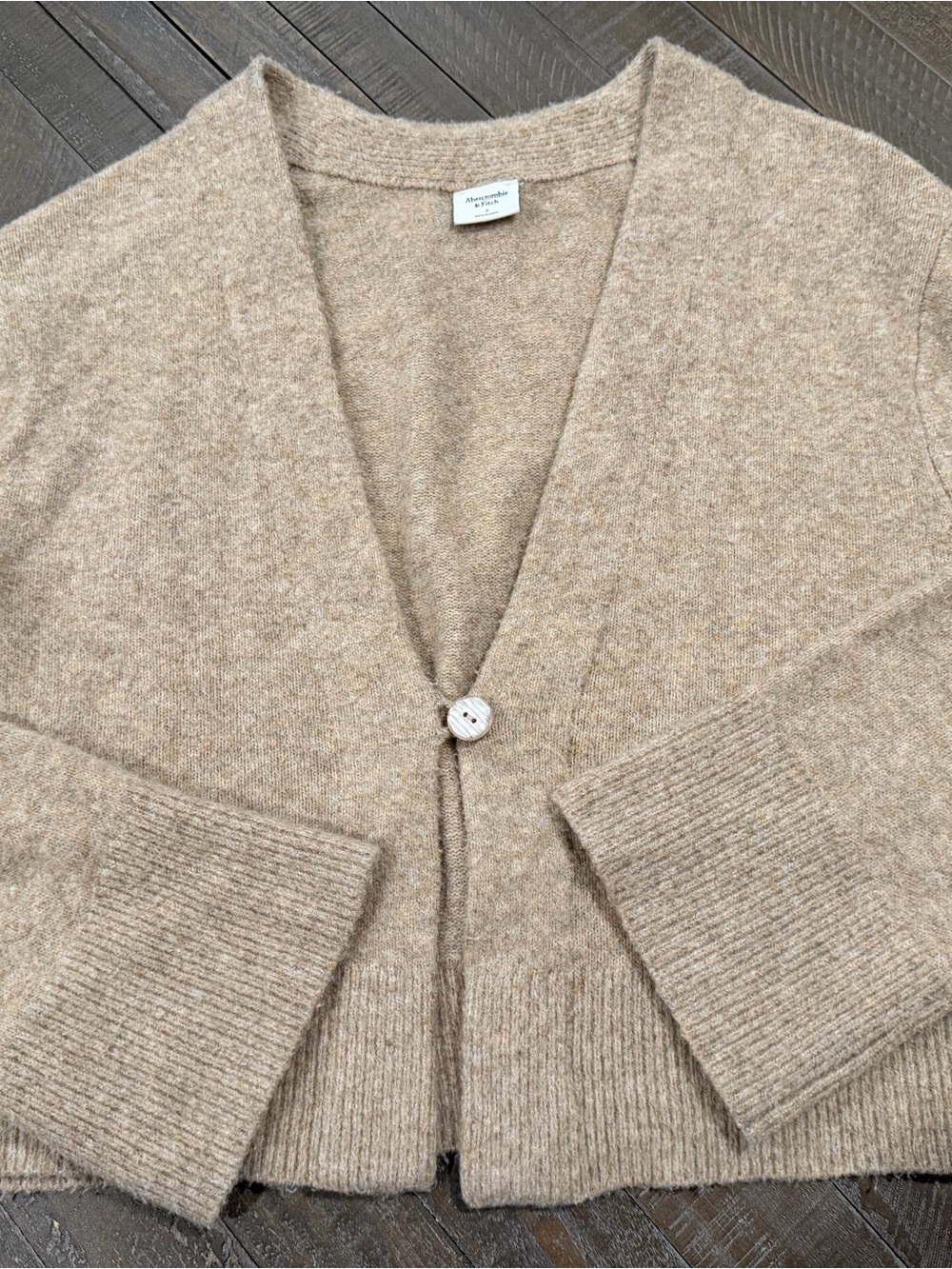 Abercrombie & Fitch Oatmeal Knit Cardigan – Women’s Small